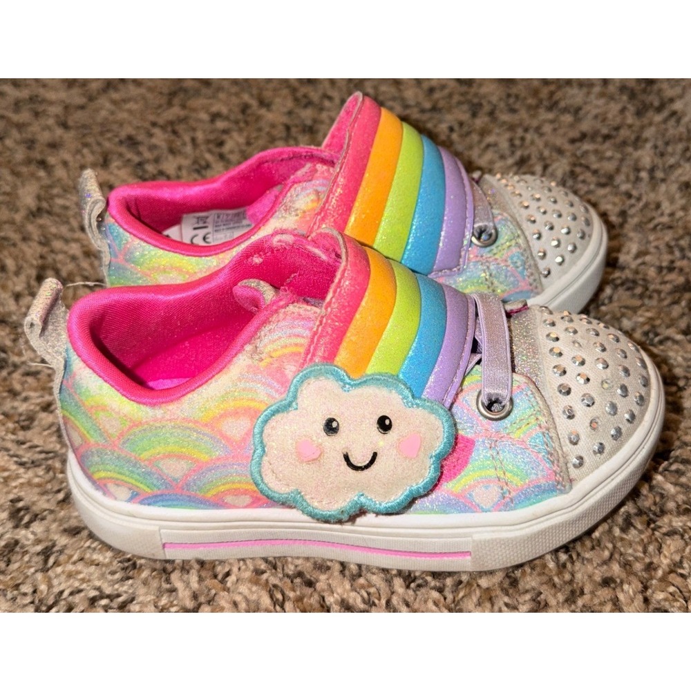 Sketchers Twinkle Toes Sparks Cloud Cutie Sneakers (Light Up) 8